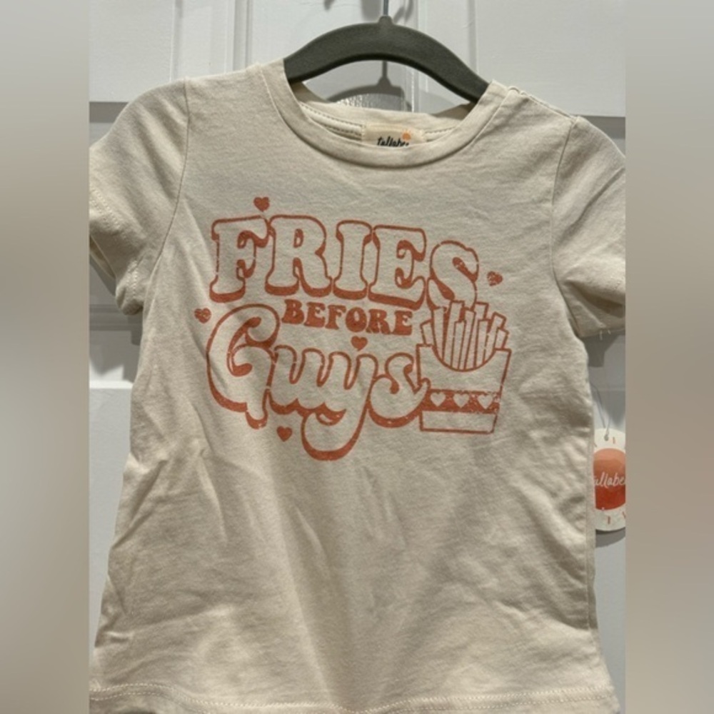 Tullabee Fries before guys 12-18 months tshirt